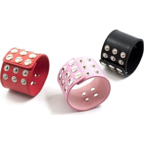 Sex Toys Couples Toys Toys Handcuffs Bondage Red With Pink Pink Black