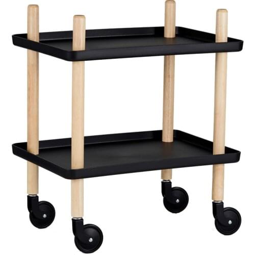 Nordic Hotel Dining Car Trolley Home Multi-function Solid Wood Wine Cart Rolling Trolley Hair Salon Furniture Carrello Attrezzi