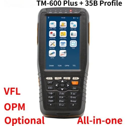 TM-600 Plus 35B Profile VDSL2 Tester ADSL WAN & LAN Tester xDSL Equipment with all functions OPM+VFL+Tone Tracker+TDR Select