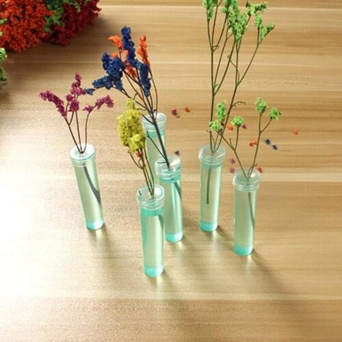 100Pcs Flower Nutrition Tube Plastic Floral Water Tube With Cap Keep Fresh Rhizome Tube Hydroponic Container For Flower 7cm
