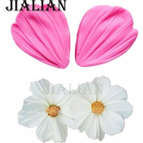 2pcs Chrysanthemum Flower Petals Shape Silicone Mold Chocolate cake Decorating Baking Cookie Moulds T0681