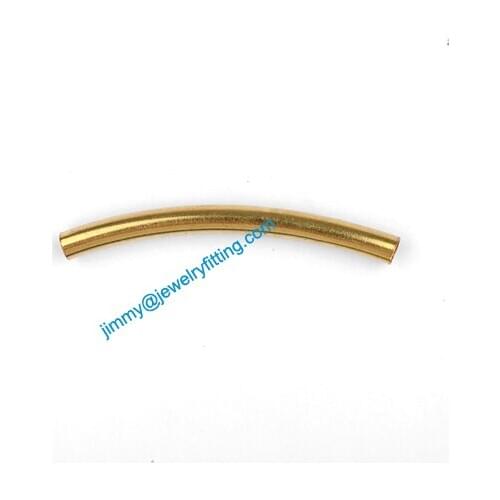 2013 New Jewelry findings Bent Tubing tube spacer tube beads for bracelet 4.5*50mm