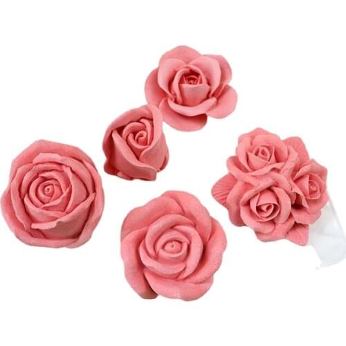 3D Rose Big Flower Chocolate Fondant Molds Handmade Candle Silicone Resin Craft Baking Mould Cake Decoration Accessories