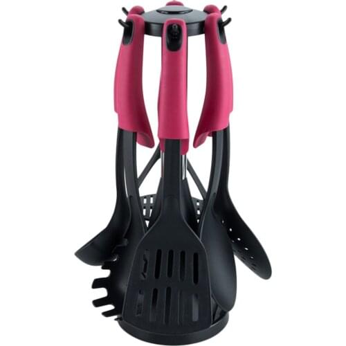 7pcs/Set Kitchen Silicone Cooking Utensils With Rack Kitchen Gadgets