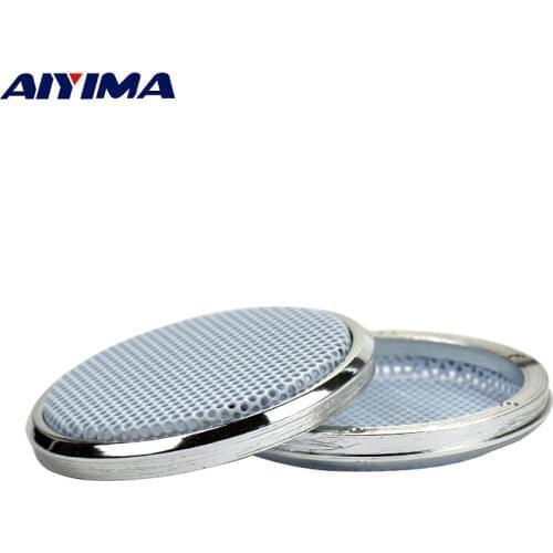 AIYIMA 2PCS 1Inch Speakers Protactive Cover Plating Car Audio Speaker Cover Tweeters Grille Waffle Mesk Grills
