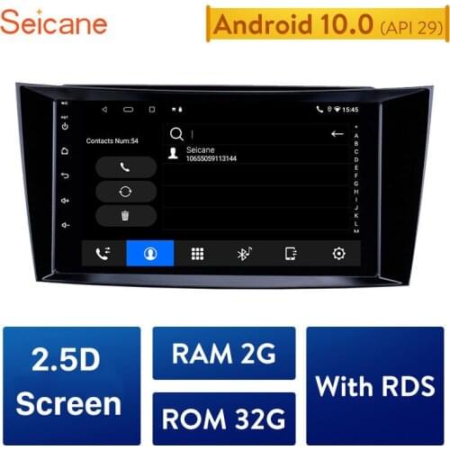 Seicane Android 10.0 Car GPS Multimedia Player gps For 2001 2002-2010 Mercedes Benz E-Class W211/CLS W219/CLK W209/G-Class W463