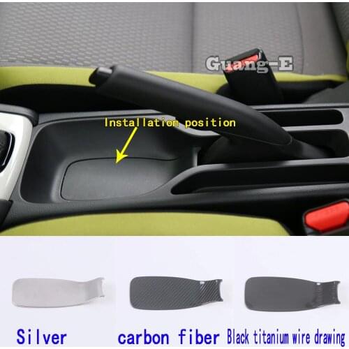 Car Styling Cover Stainless Steel Hand Brake Handle Protect Trim Parking Handbrake Left Hand For Honda Fit Jazz 2020 2021