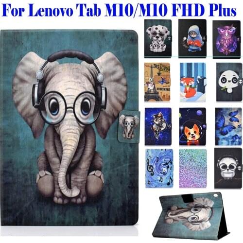 Flip Case For Lenovo Tab M 10 M10 FHD Plus Cover Tab M10 TB-X605F L TB-X505F/L/X Skin PU Leather Funda Cover Tablet Shell Gift