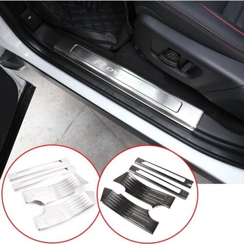 For Discovery Sport 2020 7 Seat Stainless Steel Black Door Sill Scuff Plates Protector Cover Trim Auto Accessories