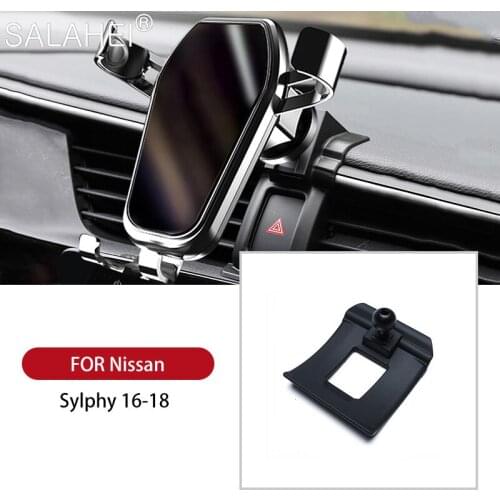 For Nissan Sylphy 2016 2017 2018 Car Holder Bracket For Mobile Phone Cell in Car Dashboard Air Vent Stand Clip Mount GPS Holder