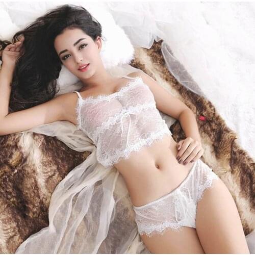Hot underwear costume for women langerie babydoll sleepwear baby doll nightwear set top+underwear for Womens sexy lingerie