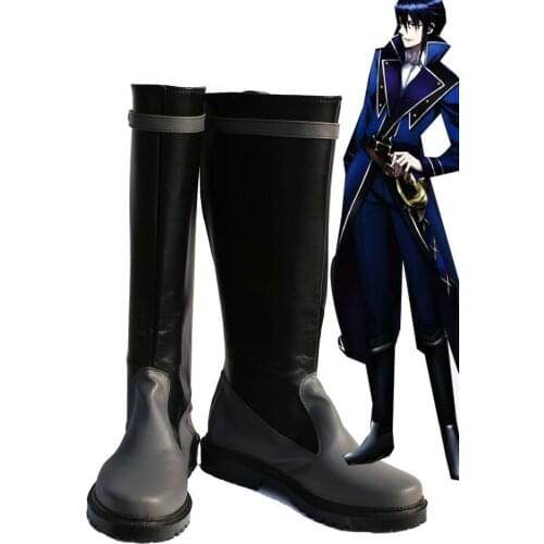K RETURN OF KINGS Anime Munakata Reisi Cosplay Shoes Boots Custom Made