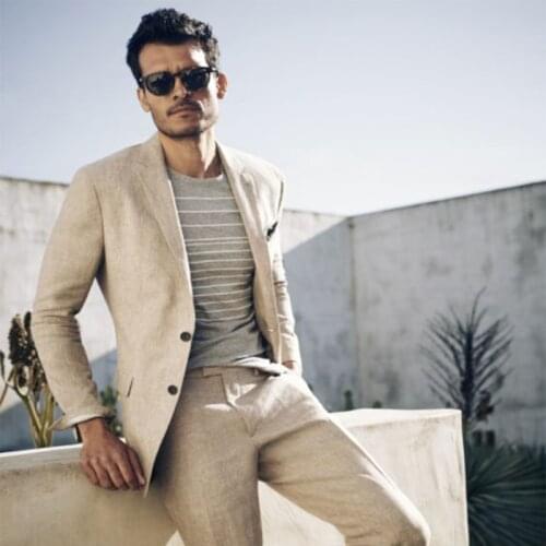 Custom Made lapel Mens Suit For Wedding Prom Dresses Party Dress Groom Wear Tuxedos Dinner Suit Two Pieces Suit (Jacket+Pants)