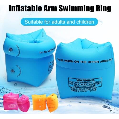 Arm Floaties Inflatable Swim Arm Bands Floater Sleeves Swimming Rings Tube Armlets for Kids Adults HA
