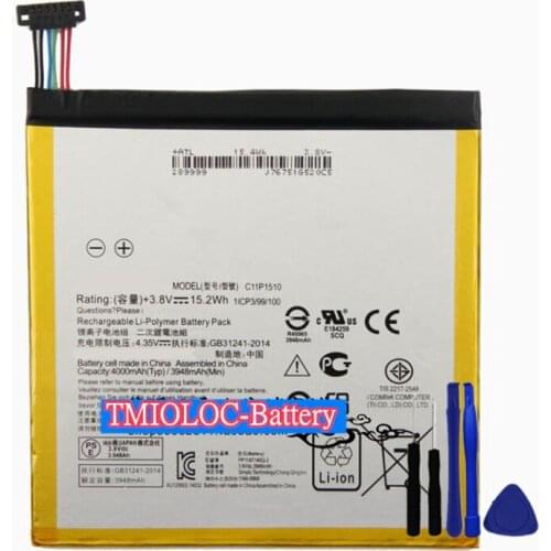 New High Quality C11P1510 Battery 4000mAh For ASUS ZenPad S 8.0 Z580CA + Tools