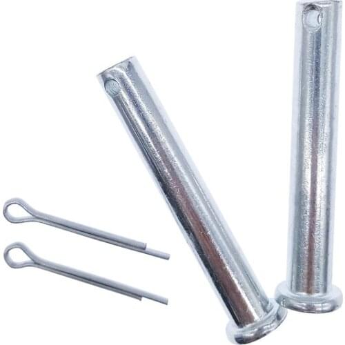 A Pair M10 Pins Flat Head Round Clevis Fastener for Linear Actuator Bracket