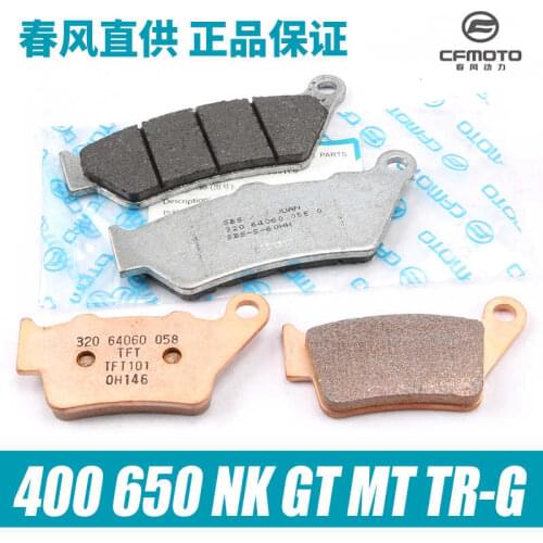 For Cfmoto Original Motorcycle 400 650 Nk Gt Mt Tr-g Front and Rear Brake Pads Disc Brake Pads