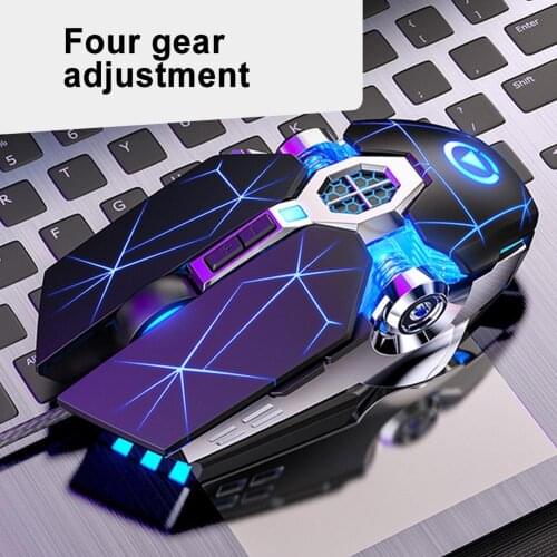 Wired Mechanical USB 7 Buttons LED Backlit Mute Gaming Mouse Mice 800/1200/2400/3200 DPI Silent Mause for PC Laptop Computer