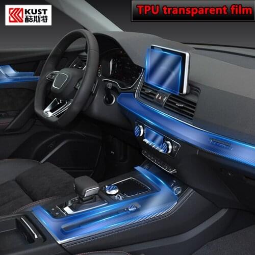 For Audi Q5 FY8 2010-2021 Car Interior Center console Transparent TPU Protective film Anti-scratch Repair film Accessories Refit