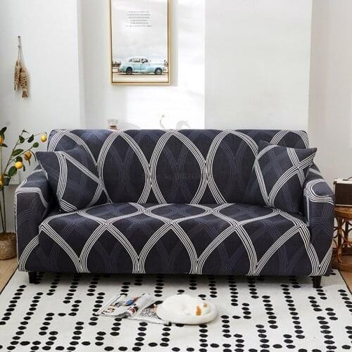Stretch Sofa Cover Knitted Stretch Lazy All-inclusive Sofa Cover Single Double Triple Four People Sofa Cover