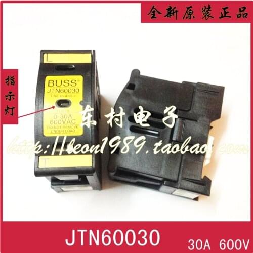 [SA]United States BUSSMANN fuse holder JTN60030 JT60030 0 ~ 30A 600V 21 * 57mm--2PCS/LOT