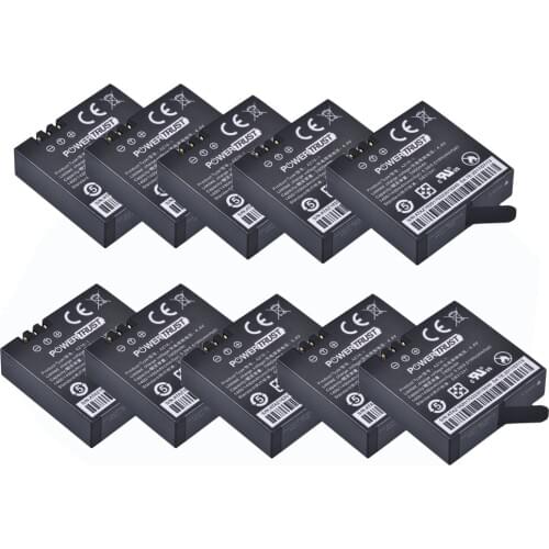 10Pcs 1400mAh AZ16-1 3.85V AZ16 AZ16 1 Yi 4K II Replacement Battery for XiaoYi 2 4K Action Camera II Xiaomi Yi Accessories