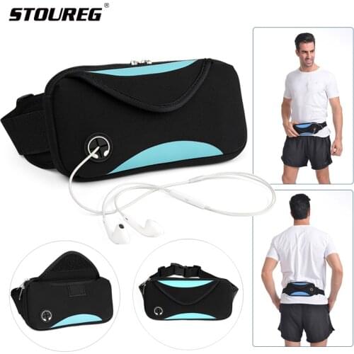 Sports Waist Bag Men Women Running Belt Bag Waterproof Running Sport Pack Wallet Pouch Belt Portable Phone Holder Gym Bag