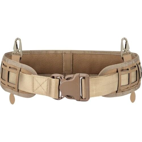 Tactical Molle Battle Belt Military Hunting Vest Belt Nylon 1000D Combat Padded Patrol Belt for Men Waist Support