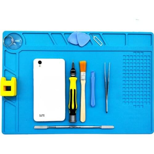 Heat Insulation Working Mat Mobile Computer Repair High Temperature Resistant Silicone Insulation Pad BGA Soldering Repair Pad