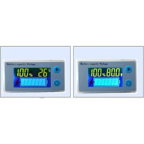 Universal 10-100V LCD Car Acid Lead Lithium Battery Capacity Indicator Digital Voltmeter Voltage Tester Monitor JS-C33