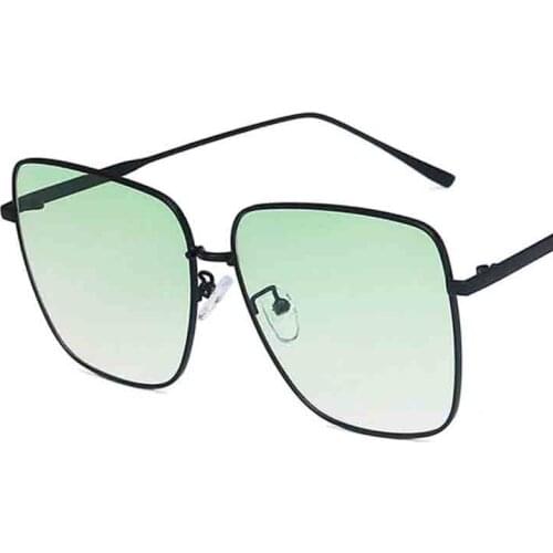 Oversized Square Women Sunglasses New Metal Big Frames Female Sun Glasses Fashion Ocean Gradient Lens Ladies Eyewear UV400 AG79