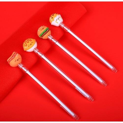 1 Pieces Lytwtws Cute Kawaii Creative Fast Food Hamburger School Office Stationery Gel Pen Sweet Lovely Funny Pens