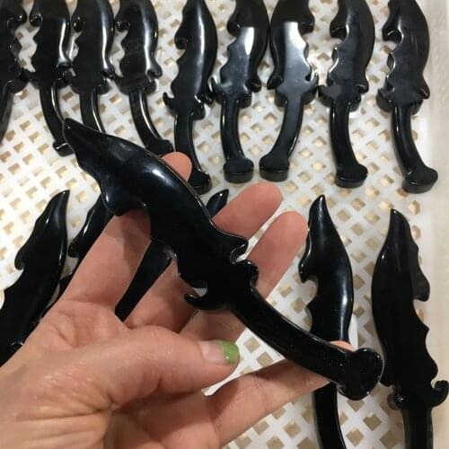 1pcsNatural Quartz Crystal Knife Hand Carved Quartz Obsidian Knife Crystal Crafts Home Decoration Gifts