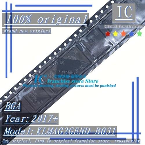 2017+100% Brand new original 1PCS-10PCS KLMAG2GEND-B031 BGA EMMC Memory chip