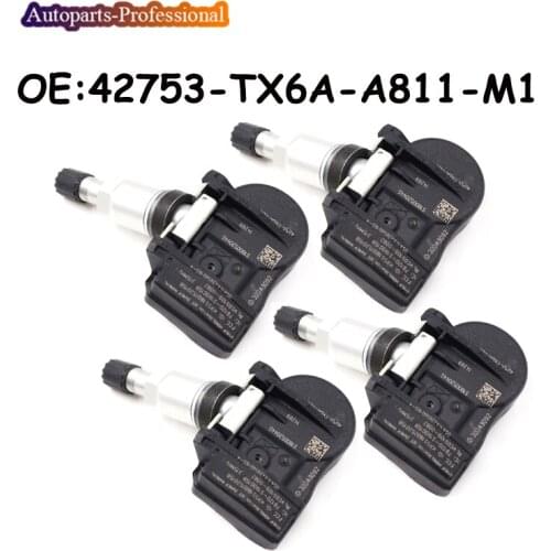4 pcs/lot Car 42753-TX6A-A811-M1 42753TX6AA811M1 Fits For Honda Acura TPMS Tire Pressure Sensor TPMS Sensor 315MHZ Auto Parts