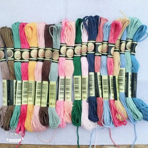 50 pcs Anchor Similar DMC embroidery floss Cross Stitch Cotton Embroidery Thread Floss Sewing Skeins Craft oneroom
