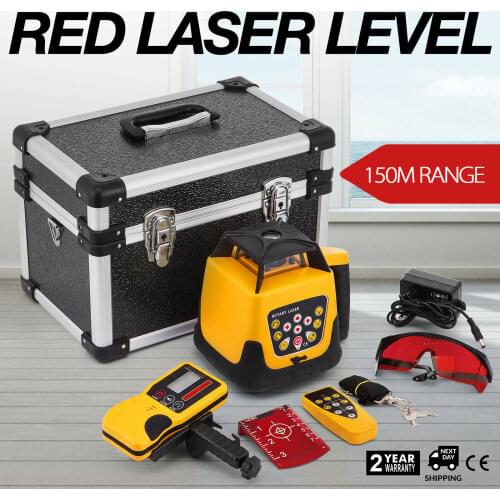 500m Range Self-leveling Laser Level Rotary Rotating Red Beam With Case