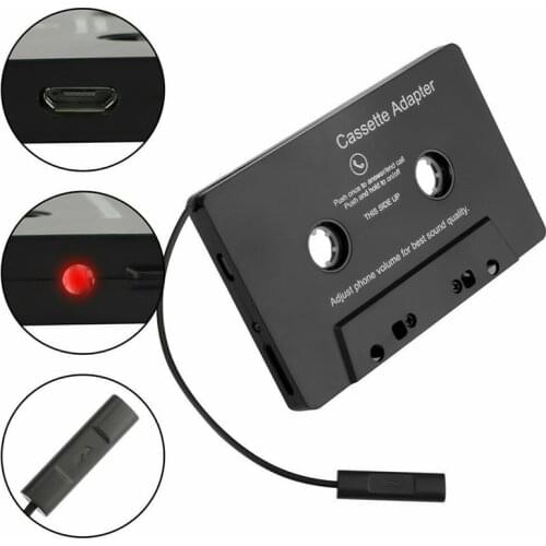 Car Cassette Adapter MP3 Bluetooth 5.0 Hand-Free Phone Record Wireless Tape Converter Old-Fashioned Audio Stereo Cassette Player