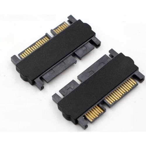 SATA 22 Pin Male-to-male Adapter Hard Drive Adapter SATA 7+15Pin Straight Adapter Card High Quality