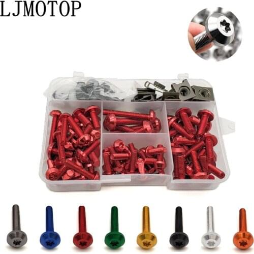 For Honda CBR250R ST1300 300 CBR650R CB650R 125R CBR900RR Motorcycle Fairing Bolt Nuts Kit Body Fastener Screws