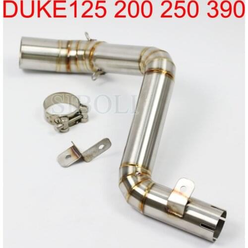 DUKE125 200 250 390 Motorcycle Exhaust Middle Pipe For KTM DUKE125 DUKE 200 DUKE 250 DUKE 390 2012-2014 AK089