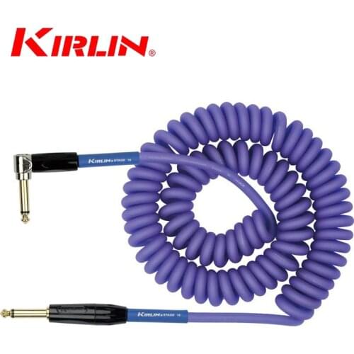 Kirlin 10M Premium Coil Instrument Cable Electric Guitar Line / Bass Line Instrument Cable Line Copper (Three color to choose)