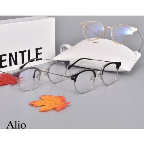 Korean Brand Eyeglasses Frames Women Men GENTLE Alio Women Men Eyewear Frames For Reading Glasses Myopia Prescription Lens