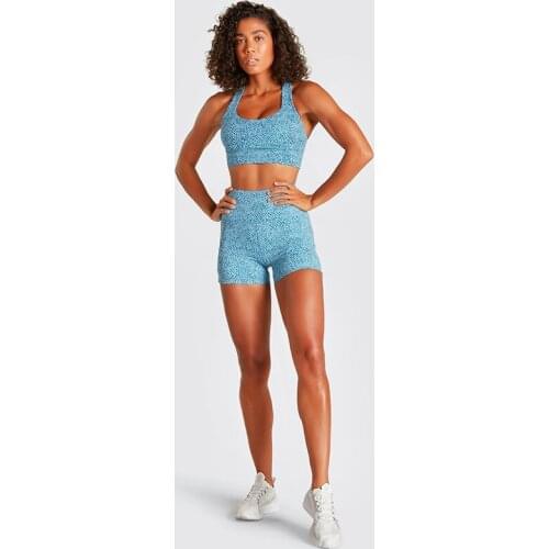 2021 Leopard Fitness Yoga Set for Shorts Suit with Pockets Women Gym Workout Clothes Sportswear Active Wear Women Sport Outfit