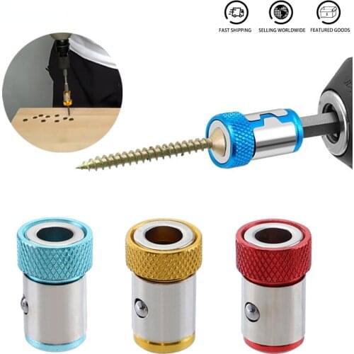 Screwdriver Drill Bit Magnetic Ring For 6.35mm Magnetic Adjustable Screw Drill Tip Magnet Powerful Ring Tools Set Professional