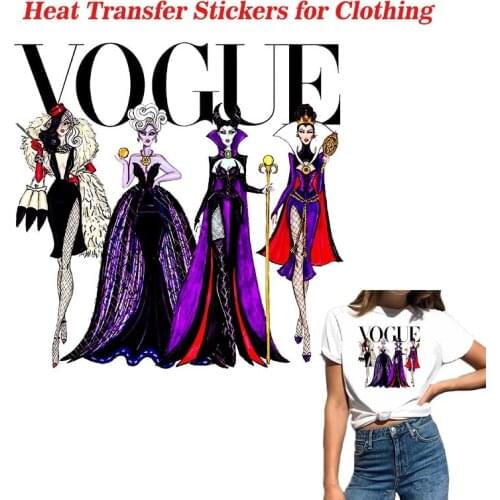 Fashion Girl Heat Transfer Patch Queens Princess Patches For Clothing DIY T-Shirt Jeans and Jacket Iron-On Transfers Stickers