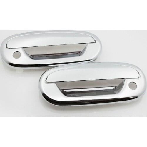 Exterior Chrome Door Handle Cover For 97-03 Ford F-150 2DR with 2 Keyholes