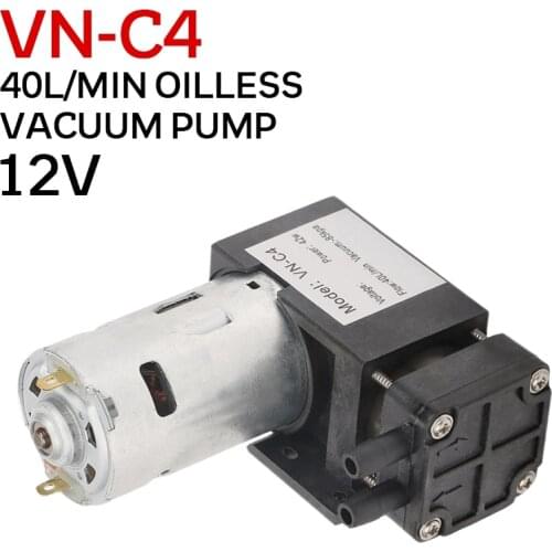 Pcmos 2019 Hot DC12V 42W Mini Small Oilless Vacuum Pump -85KPa Flow 40L/min for Gas Air Inflatable Pump Vacuum Pumps Auto Parts