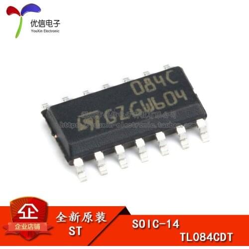 Genuine original patch TL084CDT operational amplifier chip 4MHZ 16V / uS SOP-14