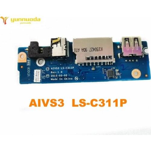 Original Lenovo U31 U31-70 USB board audio board reader board AIVS3 LS-C311P tested good free shipping